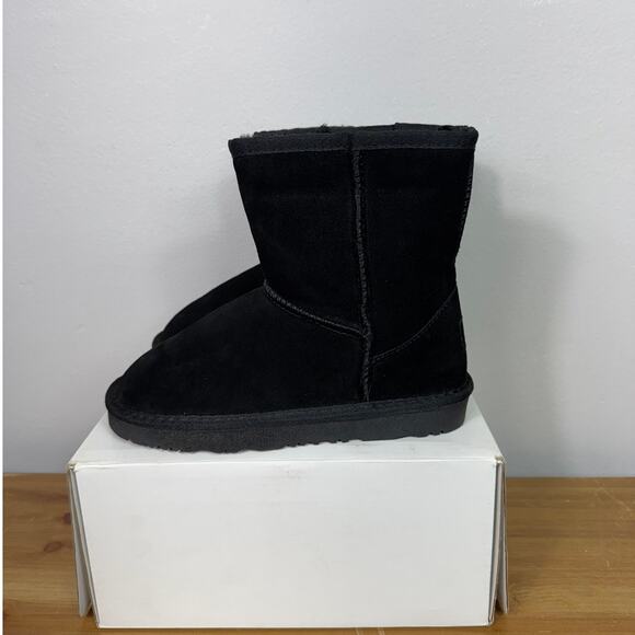 Dream Pairs Unisex Little Kids Shorty-K Boots in Black Size 2 - Picture 4 of 8